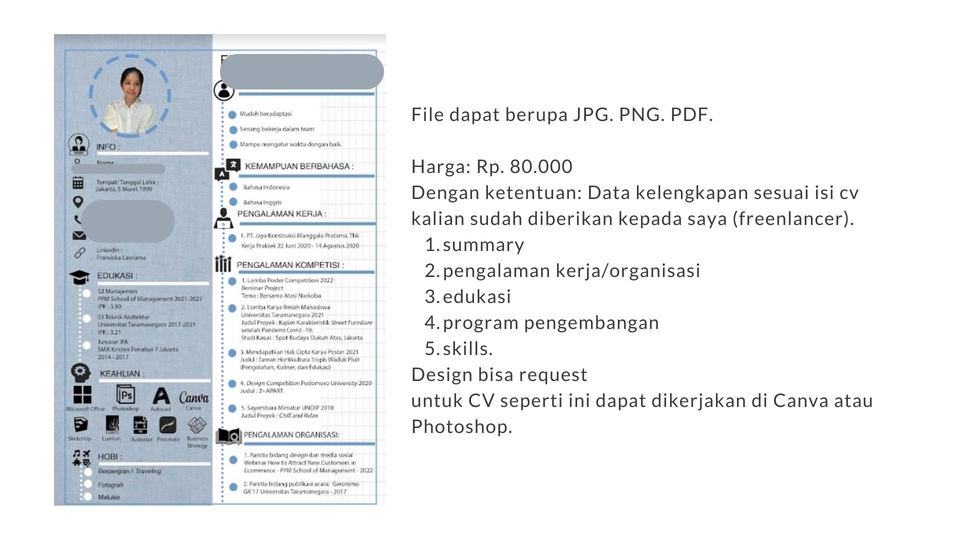 Portfolio & Resume - Pembuatan CV (Curriculum Vitae) untuk Melamar Pekerjaan - 4