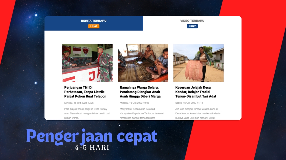 Jasa pembuatan website profesional dengan harga terjangkau, layanan cepat dan berkualitas.