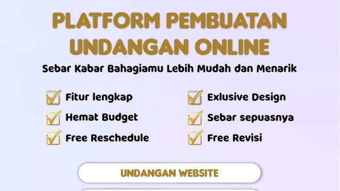 Kartu Ucapan & Video - Undangan Pernikahan Digital/Website - 1