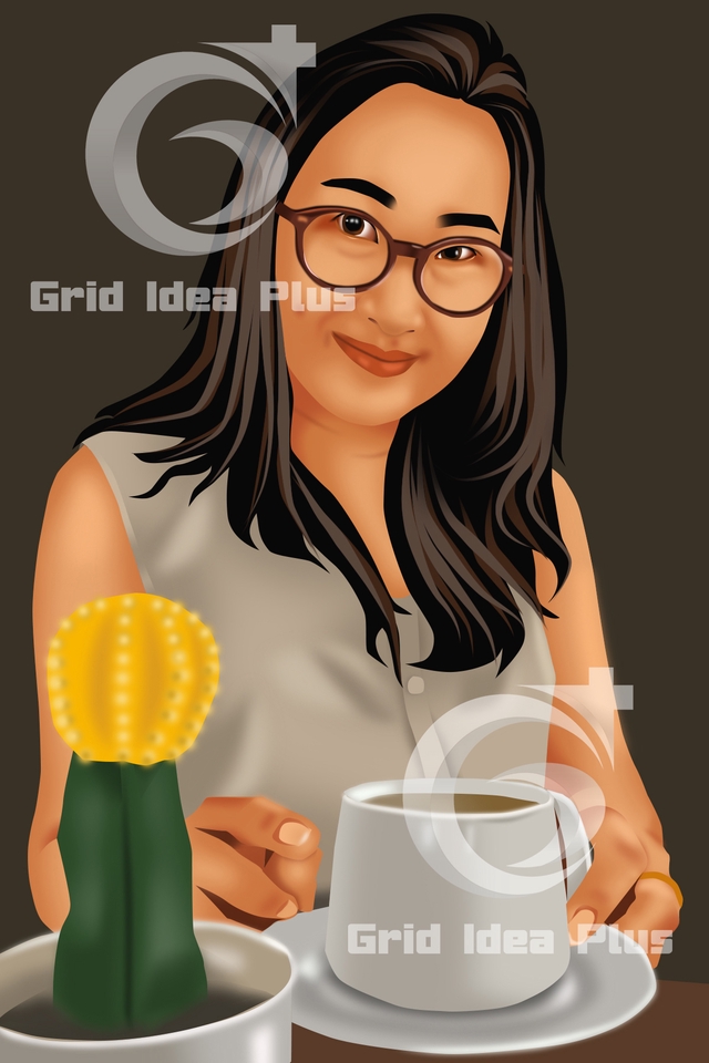 วาดภาพเหมือน Portrait - รับวาดภาพเหมือนบุคคล Portrait ดิจิตอลเพ้นท์ ใส่ใจในทุกชิ้นงาน - 5