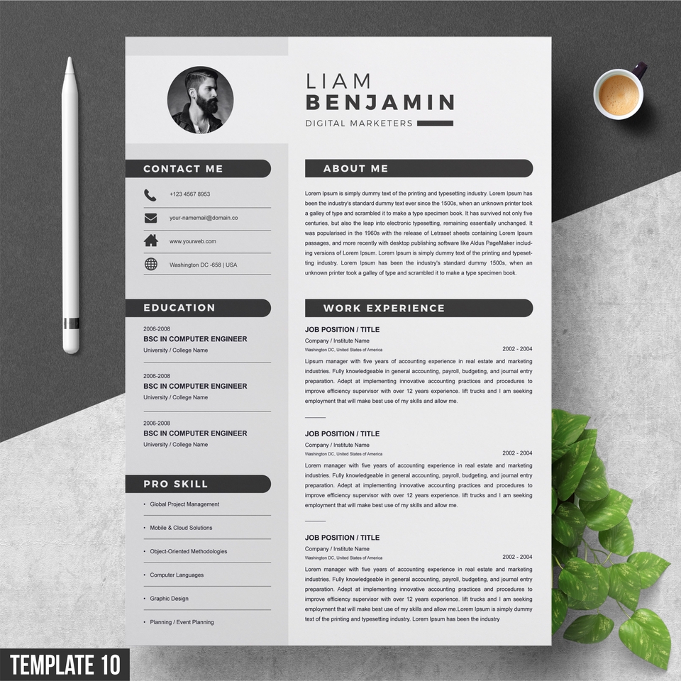 Portfolio & Resume - DESAIN CV KREATIF, CV ATS, RESUME, COVER LETTER & PORTFOLIO SEDERHANA (1 Hari Jadi) - 10