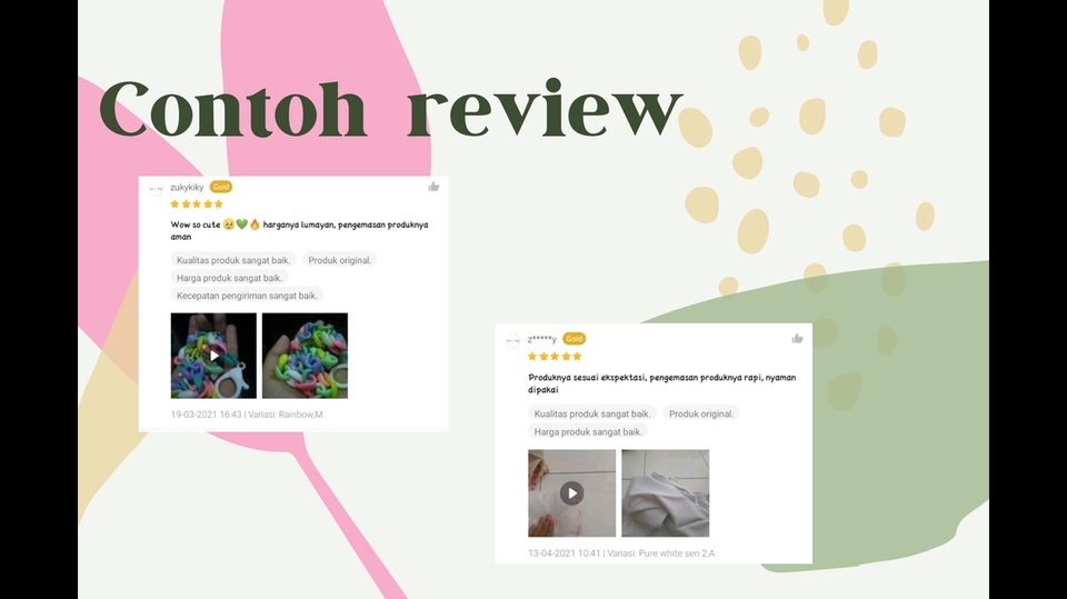 Memberi Review - REVIEWERS SHOPEE, LAZADA, TOKOPEDIA - 3