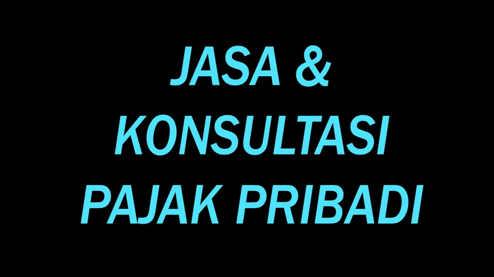 Akuntansi dan Keuangan - Konsultasi & Jasa Perpajakan Pribadi - 2