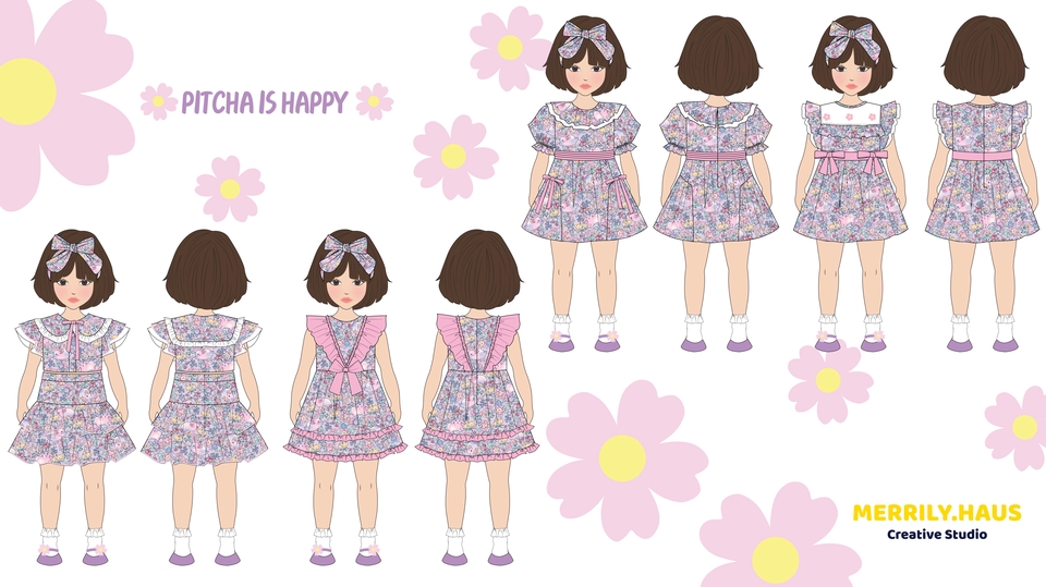 วาด/ออกแบบแพทเทิร์นเสื้อผ้า - ออกแบบเสื้อผ้าแฟชั่น เสื้อผ้าเด็ก ชุดยูนิฟอร์ม ชุดพริตตี้ MC เสื้อผ้าสัตว์เลี้ยงฯ - 25