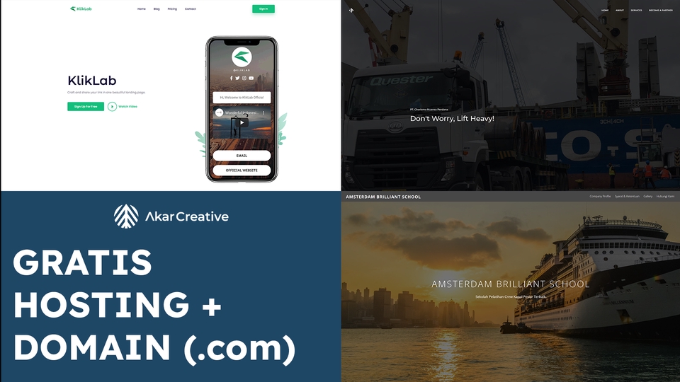 Web Development - Website Company Profile Perusahaan Premium Dapat Hosting Domain - 1