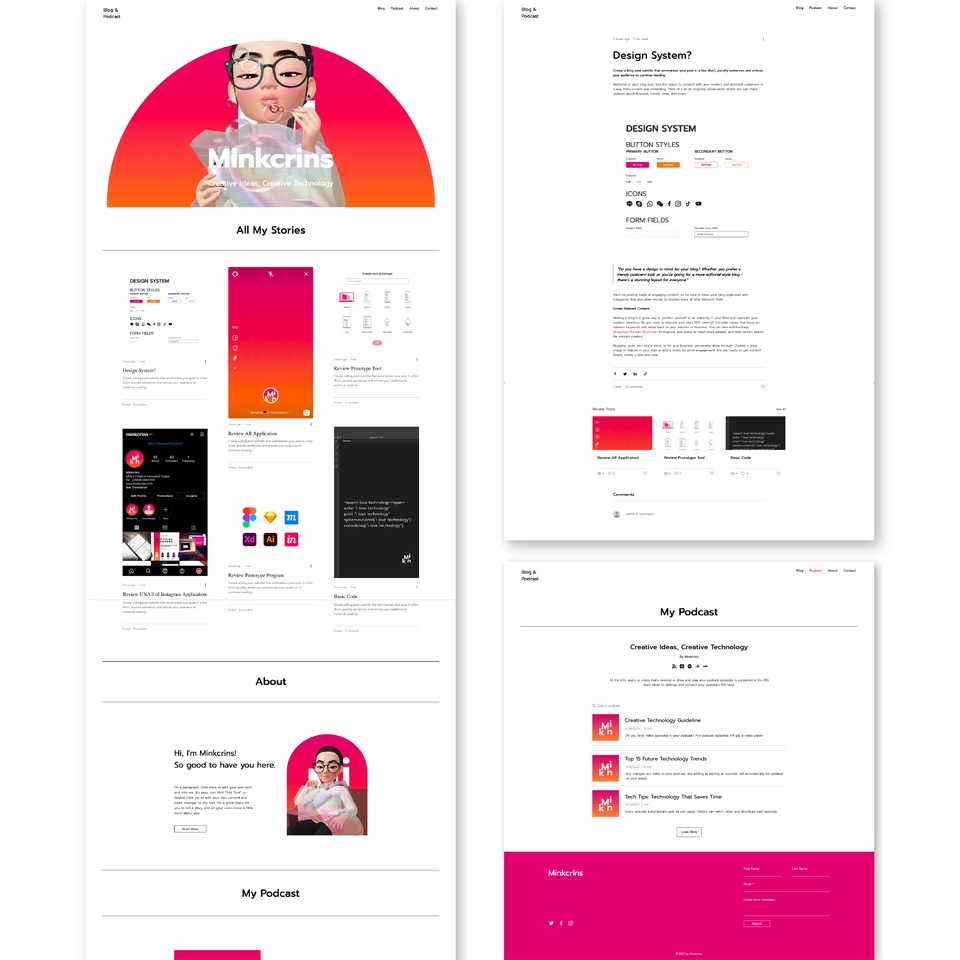 UX/UI Design for Web & App - ระบบเว็บไซต์บทความ, พอดแคสต์, ขายสินค้าออนไลน์, ขายตั๋วออนไลน์ และให้ข้อมูลผลิตภัณฑ์ บริการของแบรนด์ - 2