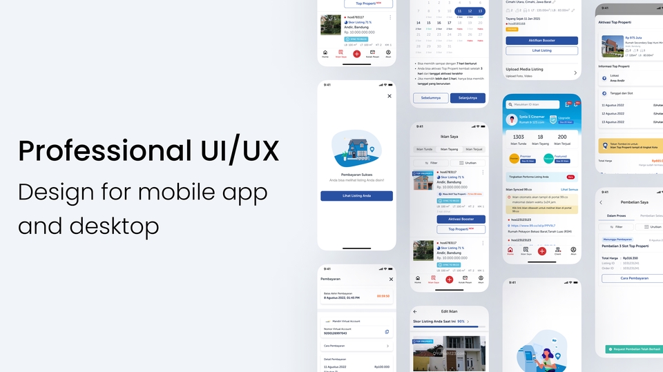 UI & UX Design - Profesional UI/UX Design for mobile app and desktop - 1