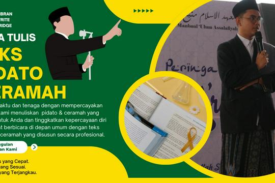 Jasa Content Writer dan Pembuat Artikel Profesional - Jasa Penulisan Teks Pidato & Ceramah