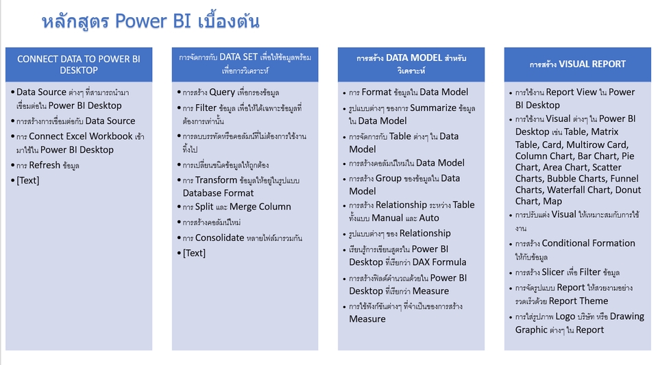 ผู้เชี่ยวชาญให้ความรู้เฉพาะด้าน - สอนการใช้งาน Microsoft Office Excel ,Power BI ,Google Data Studio ในการวิเคราะห์และการใช้งานต่างๆ - 9