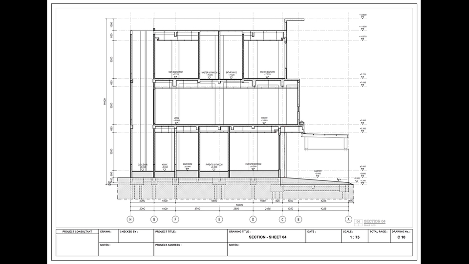 CAD Drawing - Gambar Kerja Autocad 2D : Arsitek, Struktur, MEP - 21