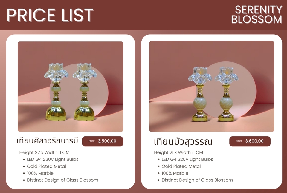 รับจ้างทำบุญออนไลน์ เทียนสวยหรู แก้ชง เสริมดวง