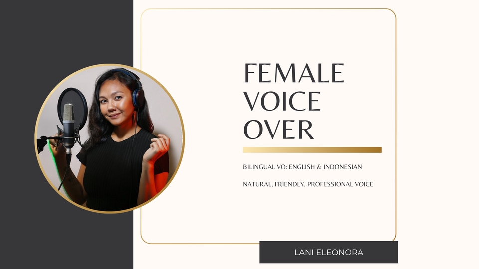 Jasa Voice Over, Dubbing, dan Pengisi Suara Video - Voice Over Perempuan Indonesia – Suara Natural, Hangat & Profesional untuk Narasi & Iklan