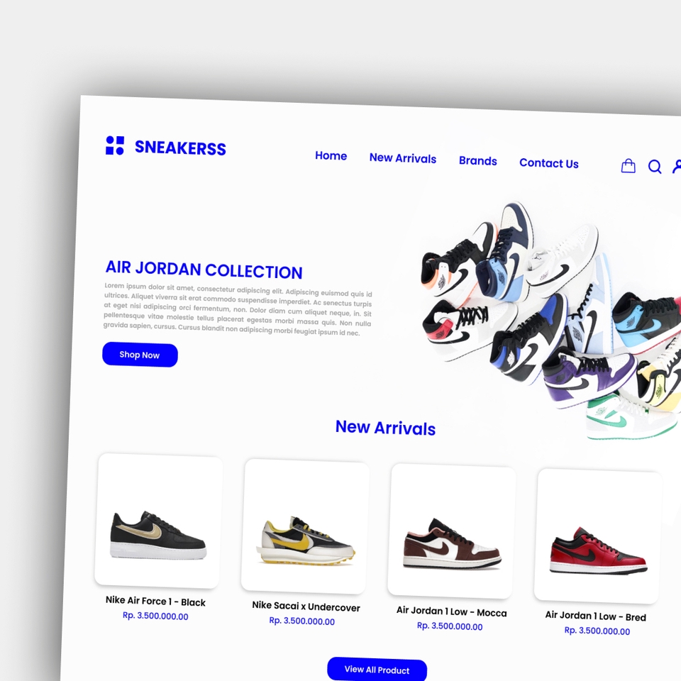 Jasa Modern UI/UX Design Professional Website