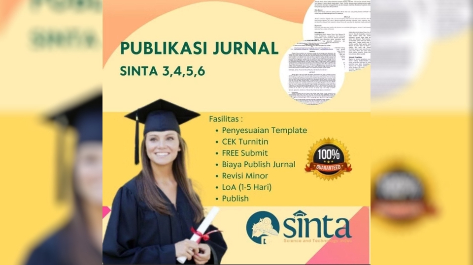 Jasa Publikasi Jurnal SINTA (3,4,5,6)/NON SINTA ter Index Jurnal Internasional
