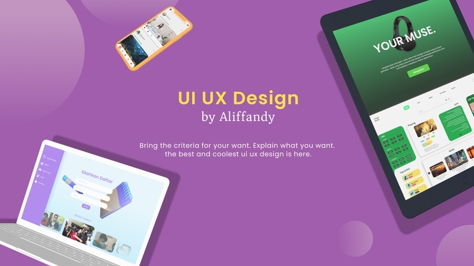 UI & UX Design - UI / UX DESAIN WEB & MOBILE APP HIGH QUALITY  - 1