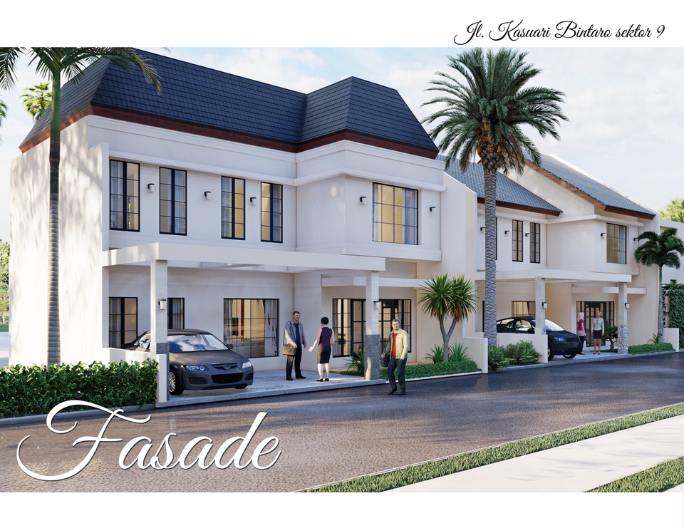 3D & Perspektif - RENDERING FASADE EKSTERIOR - 9