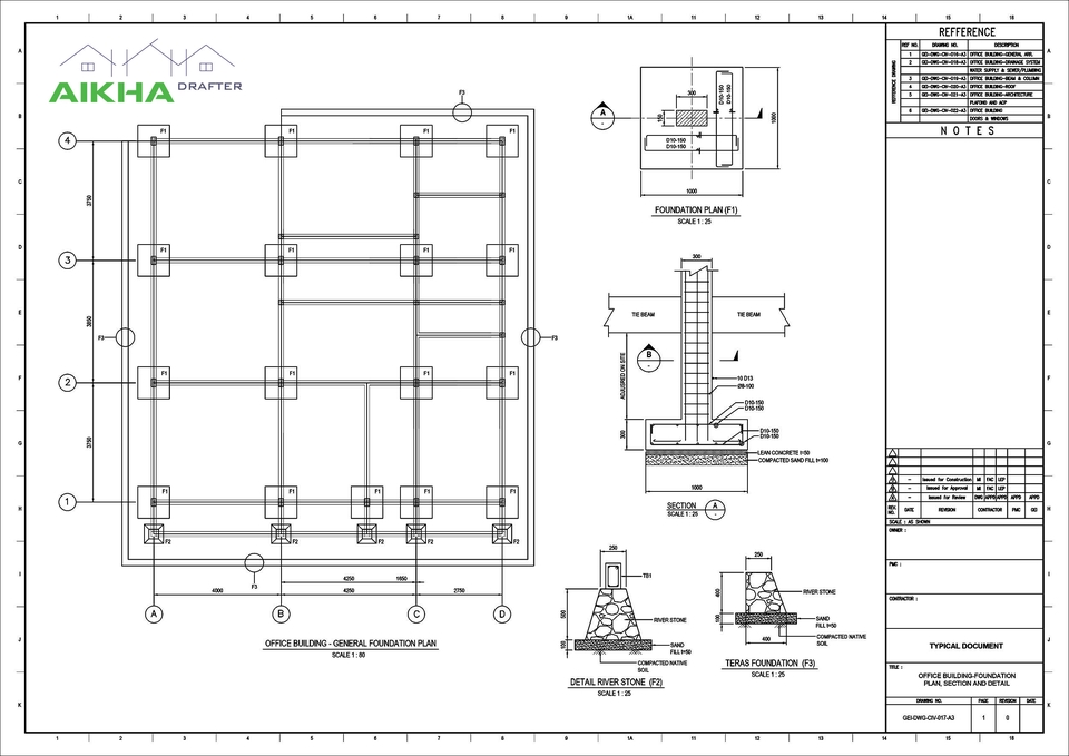 CAD Drawing - Gambar CAD : Arsitek, Sipil , Mechanical, Electrical, Piping - 8