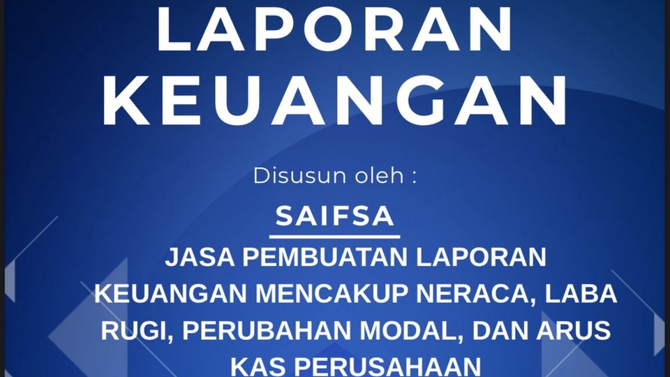 Jasa Financial Planner & Membuat Rab (Rencana Anggaran Biaya) - Financial Statements / Laporan Keuangan 