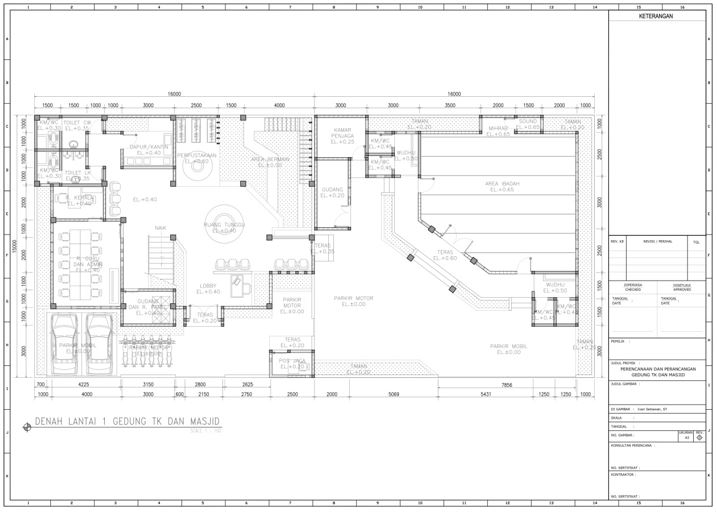 CAD Drawing - Perencanaan Arsitektur & Struktur Bangunan - 14