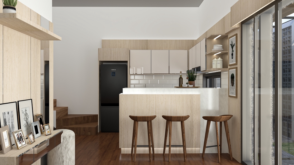 3D & Perspektif - Design 3D Interior Ruangan & Furniture Rumah, Kantor, Kitchen Set - 3