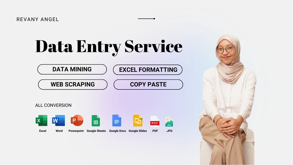 Jasa Input Berbagai Jenis Data Entry Online - Data entry: web Scraping, Data Mining, konversi format (excel, sheets, word, docs, slides, dll)