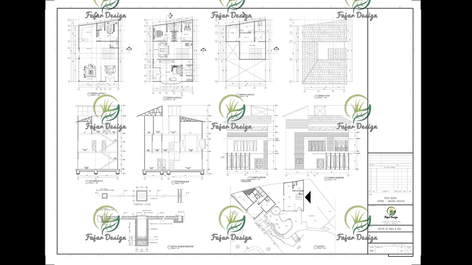 3D & Perspektif - Desain Rumah Tinggal, Office Dll Dalam Bentuk 3D - 15