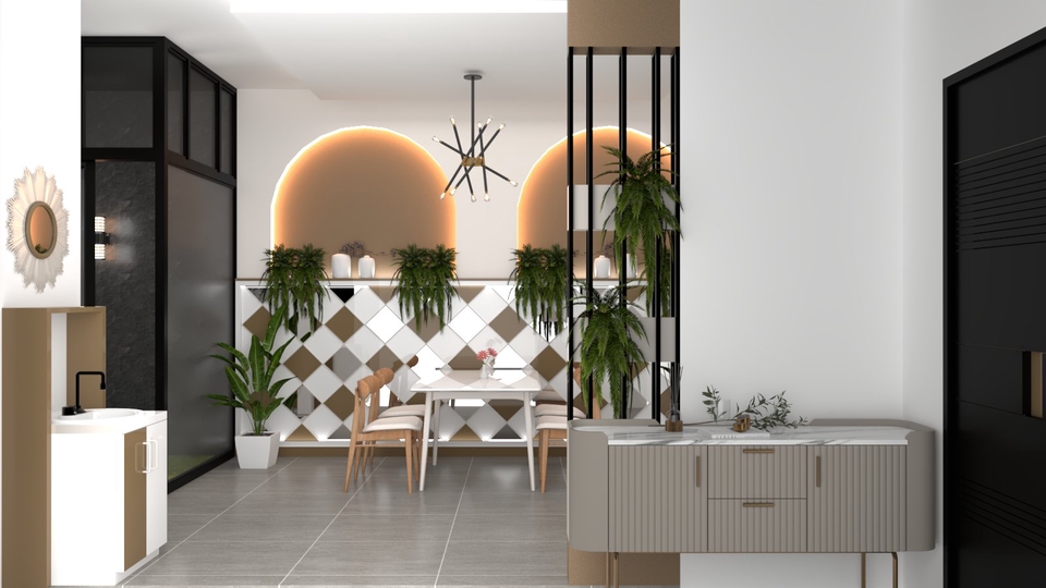 visual 3d dan rendering interior
