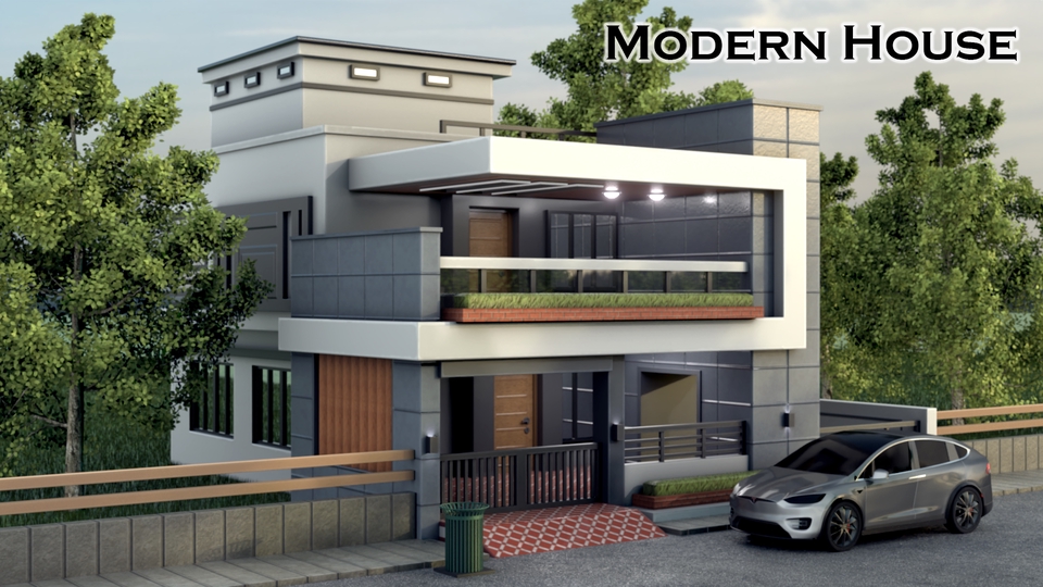 3D & Perspektif - Desain Exterior 3D Rumah atau Gedung untuk keperluan apapun - 2