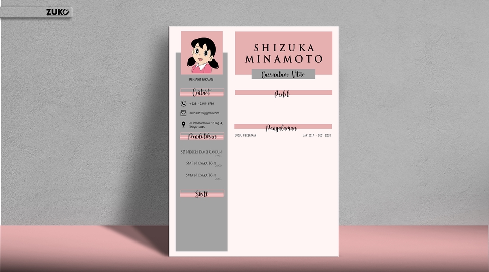 Portfolio & Resume - Jasa Desain CV (Curriculum Vitae) & Portofolio 1 Hari Jadi (Gratis Revisi) - 4