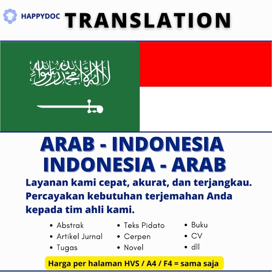 Penerjemahan - Penerjemahan dari berbagai bahasa inggris,arab, Indonesia Dan sebaliknya - 2