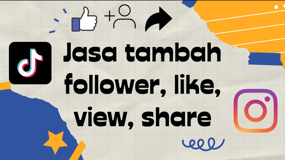 Tambah Followers - Jasa penambah followers, like, view, share untuk tiktok dan Instagram - 1