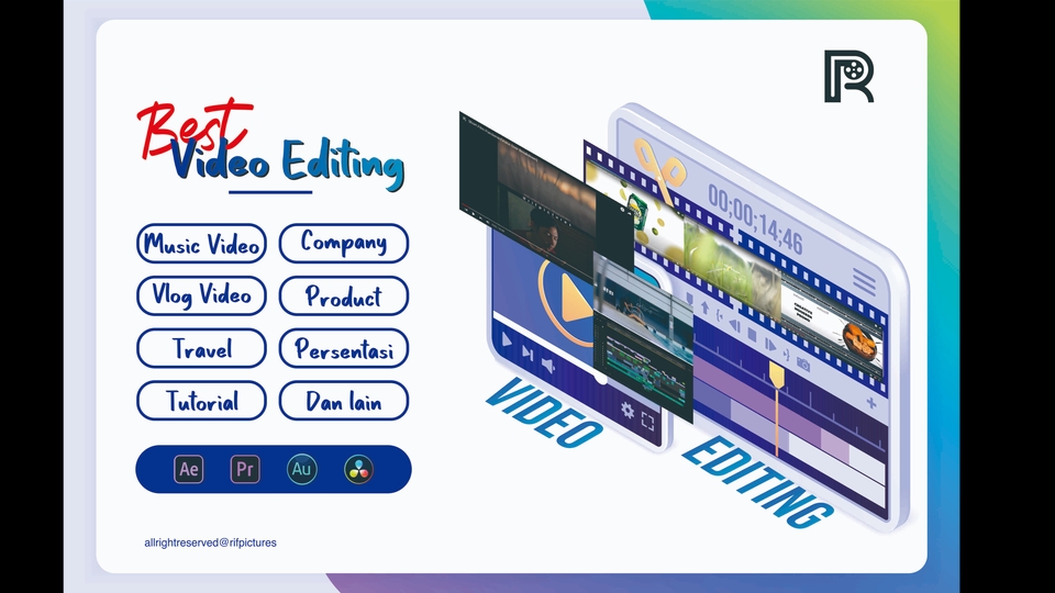 Video Editing - Best Editing Video 1 Hari(Comercial,Vlog,Traveling,Weeding,Event,Music,,Visual, Motiongraphic,dll), - 10