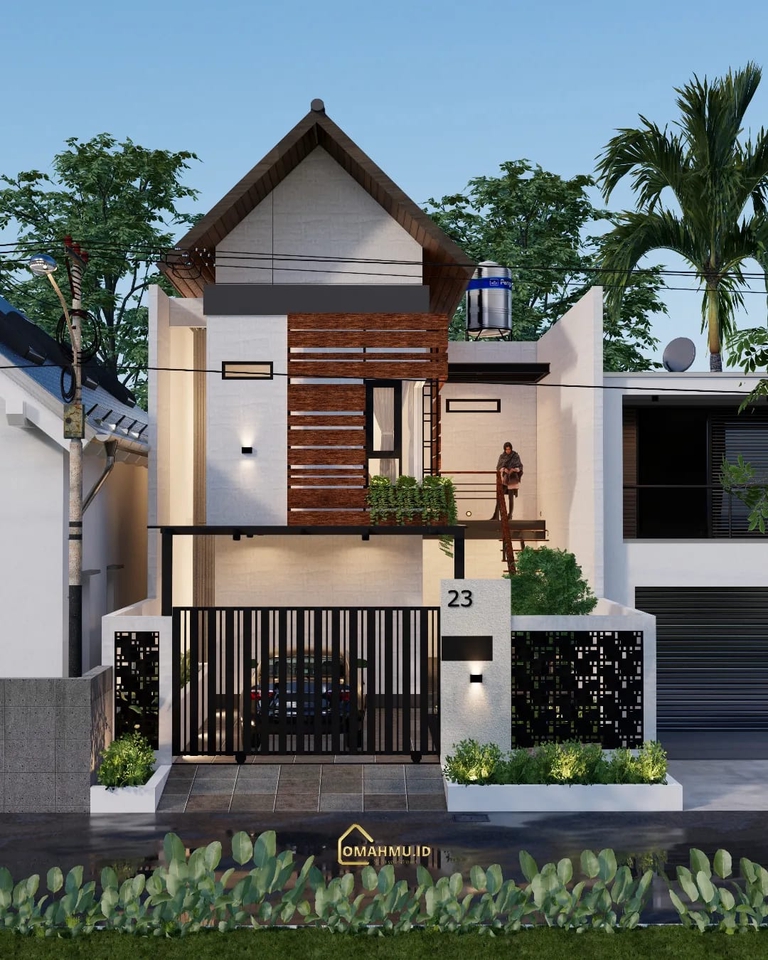3D & Perspektif - Desain rumah , ruko , cafe dll. - 2
