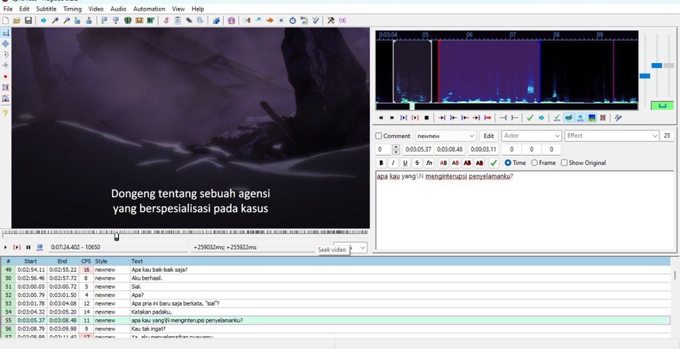 Subtitle - Penambahan Subtitle/Caption SRT, ASS, VTT, Cepat dan Akurat - 4