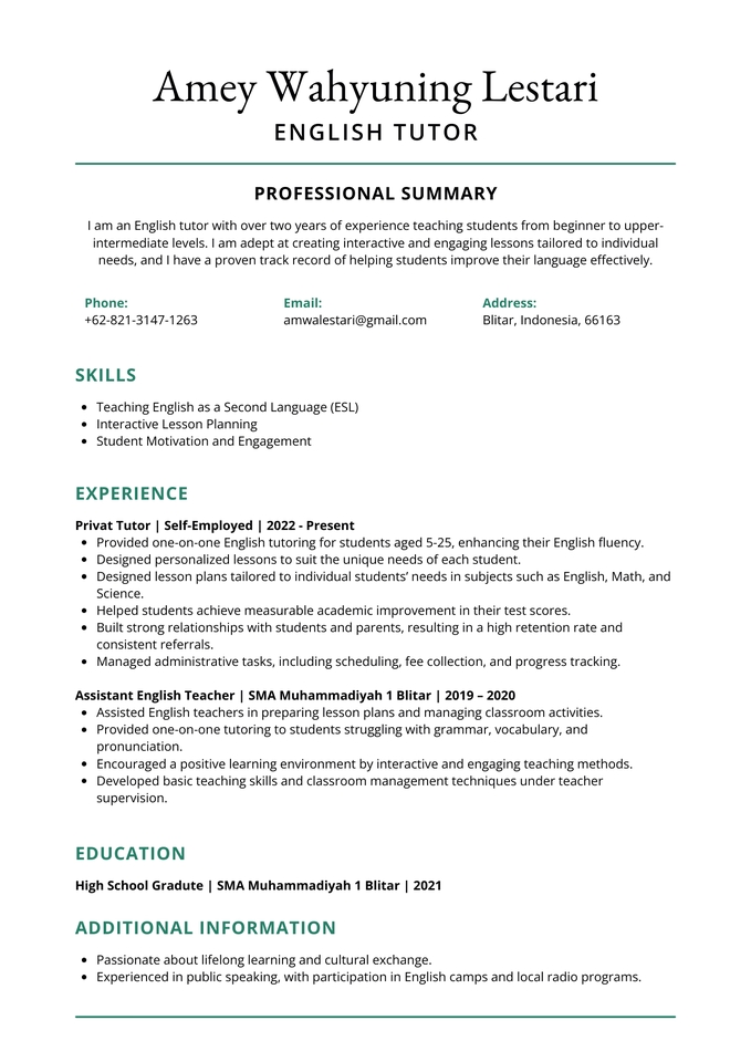 Jasa penerjemah bahasa Inggris dengan pengalaman luas dan terbukti membantu siswa meningkatkan kemampuan bahasa mereka.