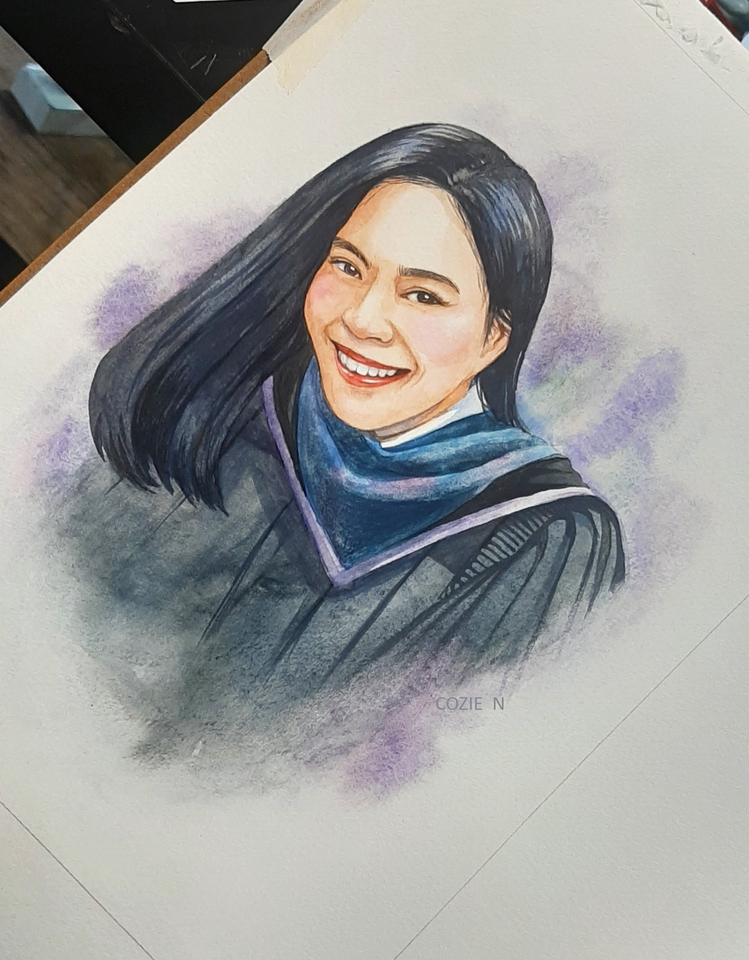 วาดภาพเหมือน Portrait - Portrait Watercolor : รับวาดภาพหลากหลาย เน้นคุณภาพ - 17