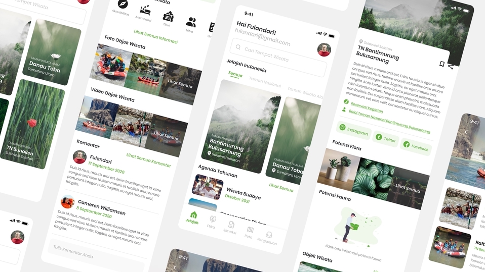 Contoh desain aplikasi mobile UI UX untuk platform freelancer Indonesia