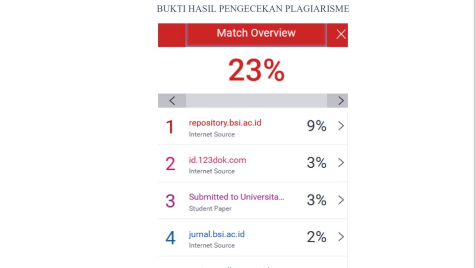 jasa turnitin atau parafrase