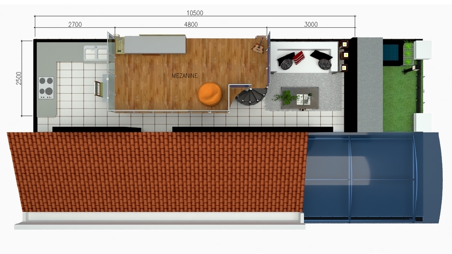 3D & Perspektif - Desain Rumah Tinggal, Office Dll Dalam Bentuk 3D - 2