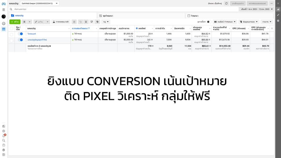 รับทำโฆษณา Facebook รับยิงแอด Facebook รับทำโฆษณา Instagram รับทำโฆษณา TikTok