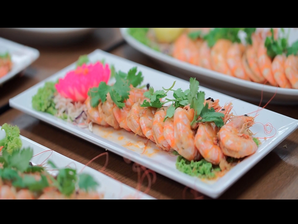 รับตัดต่อวีดีโอ อาหารทะเล กุ้ง อาหารไทย
