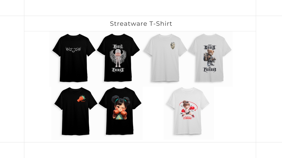 Desain Kaos & Motif - Desain Kaos Trendy/Street wear/Aesthetic/Hype beast - 7