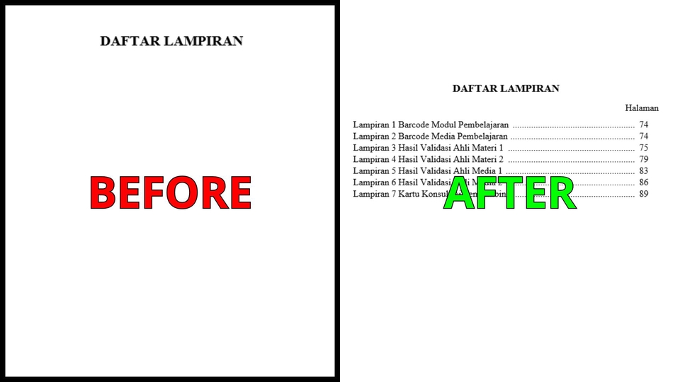 Pengetikan Umum - Jasa Pembuatan Daftar Isi, Daftar Tabel, Daftar Gambar, & Daftar Lampiran - 6