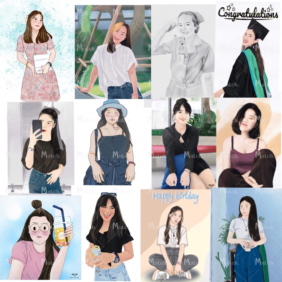 วาดภาพเหมือน Portrait - วาดภาพคน - 3