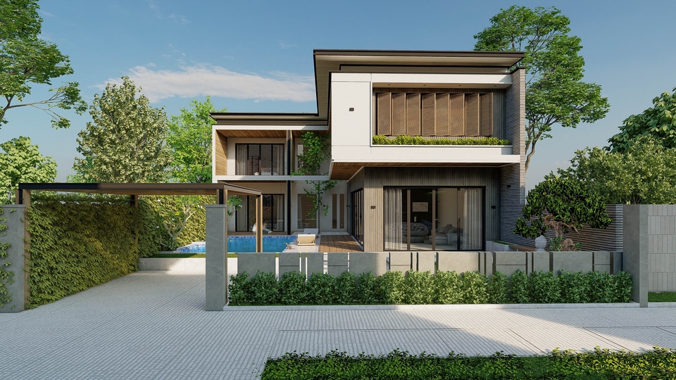 3D Perspective - เขียนภาพ perspective โดยใช้โปรแกรม skechup/Lumion/photoshop - 5