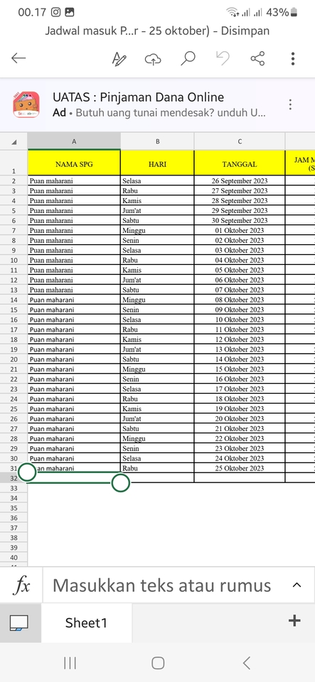 Entri Data - Data entry - 3