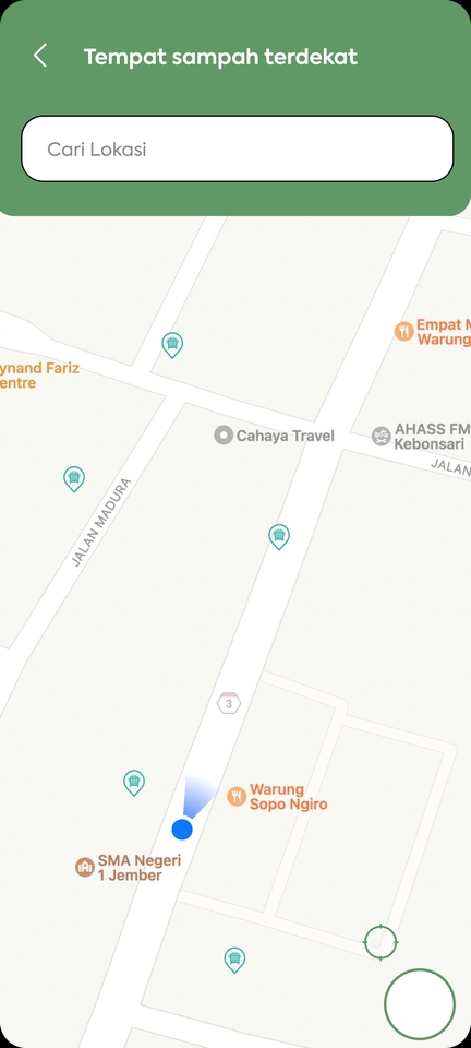 UI UX Desain Aplikasi Mobile untuk Mencari Tempat Sampah Terdekat