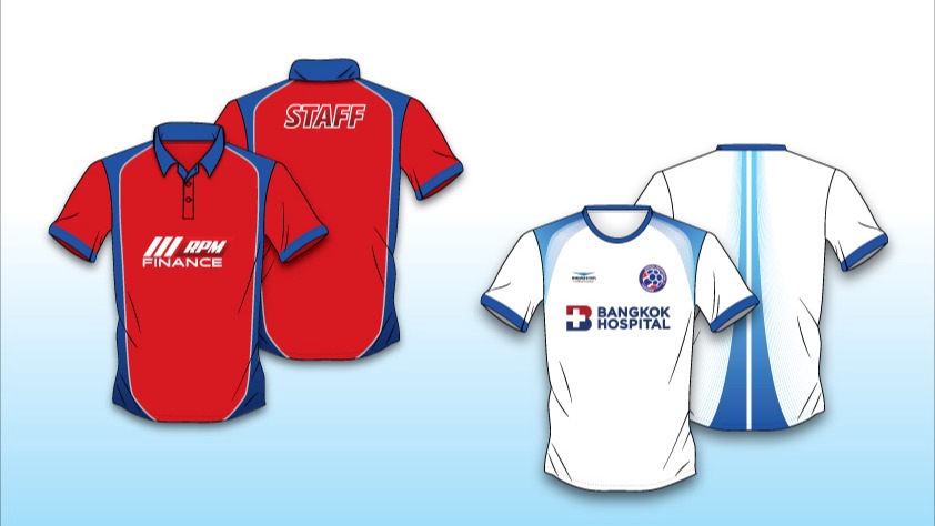 วาด/ออกแบบแพทเทิร์นเสื้อผ้า - ออกแบบหรือวาดแบบเสนอลูกค้า เสื้อองค์กร / เสื้อฟุตบอล / เสือวิ่ง / เสื้อเชิ้ต / คอโปโล คอวี คอกลม - 1
