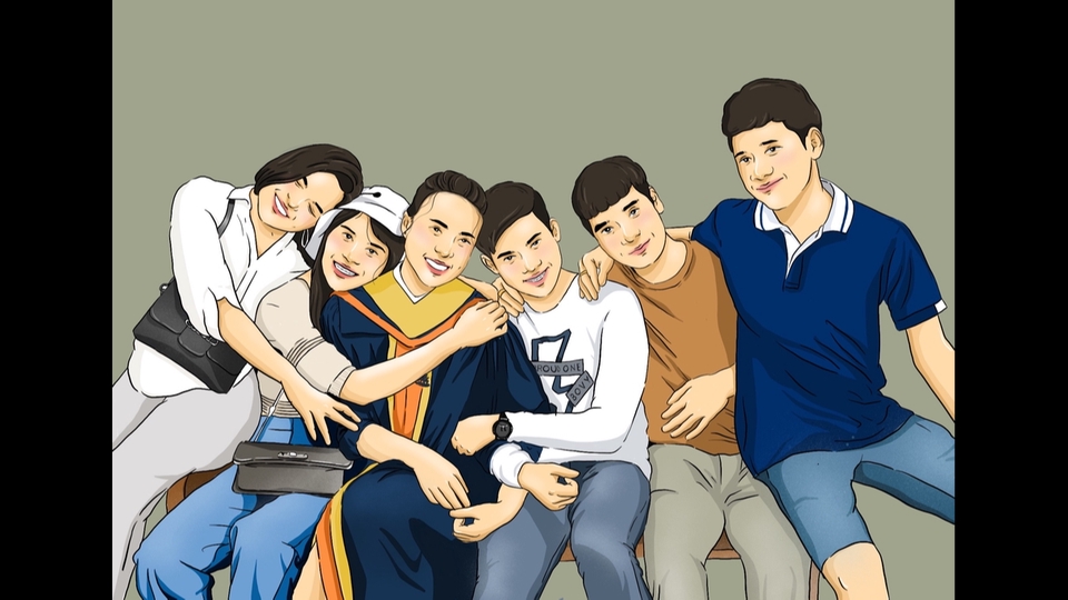 วาดภาพเหมือน Portrait - รับวาดภาพ ลายเส้น - ภาพสี - 7