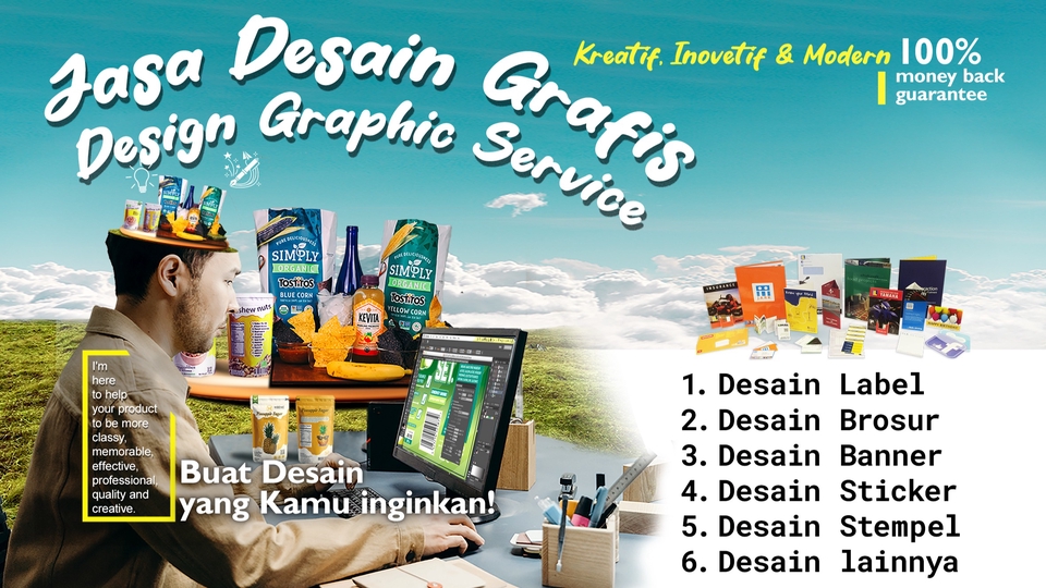 Digital Printing - Jasa desain brosur, pamflet, poster,  dan materi promosi lainnya. - 1